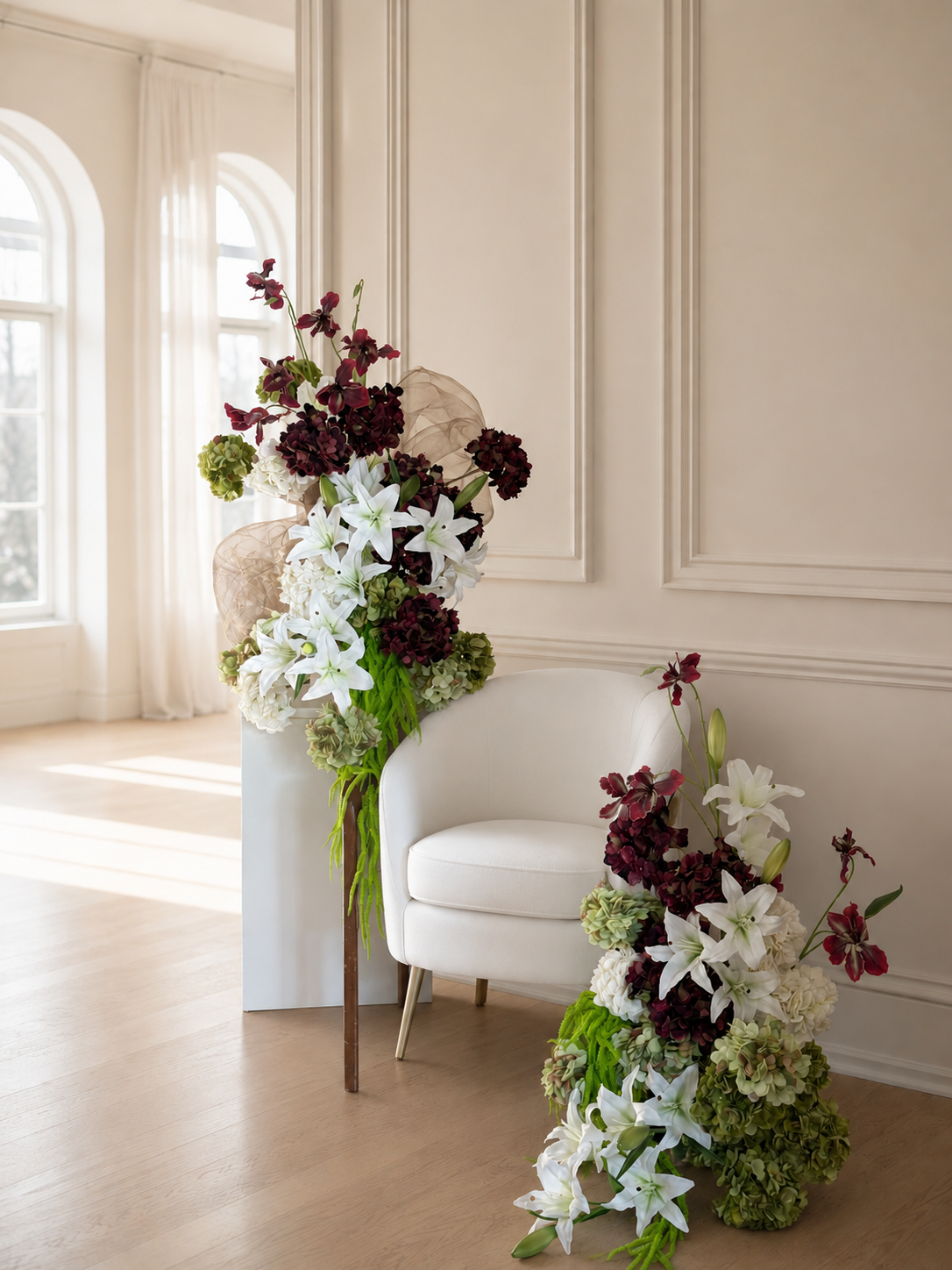 Rental - Contemporary Sculptural Whimsical White Package