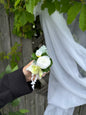 White boutonnière 