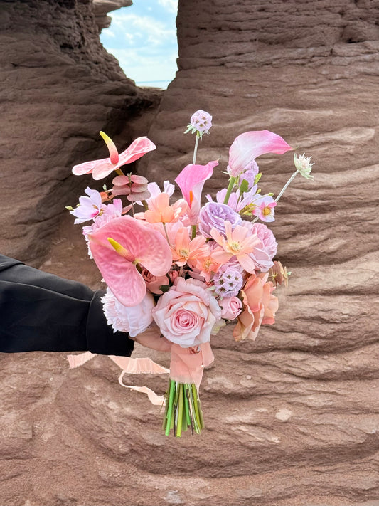 Modern Bold and Bright Bridal Bouquet