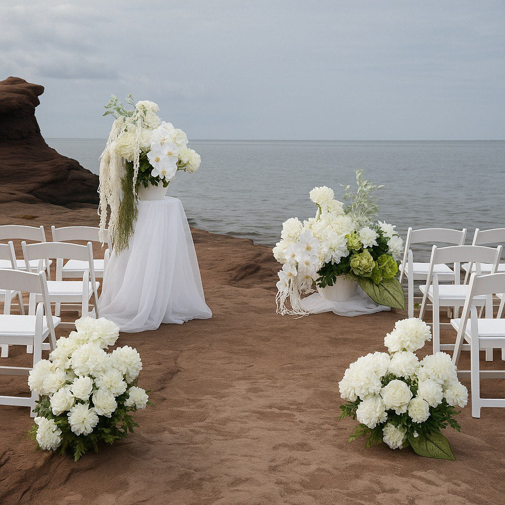 Rental - Contemporary Sculptural Whimsical White Package