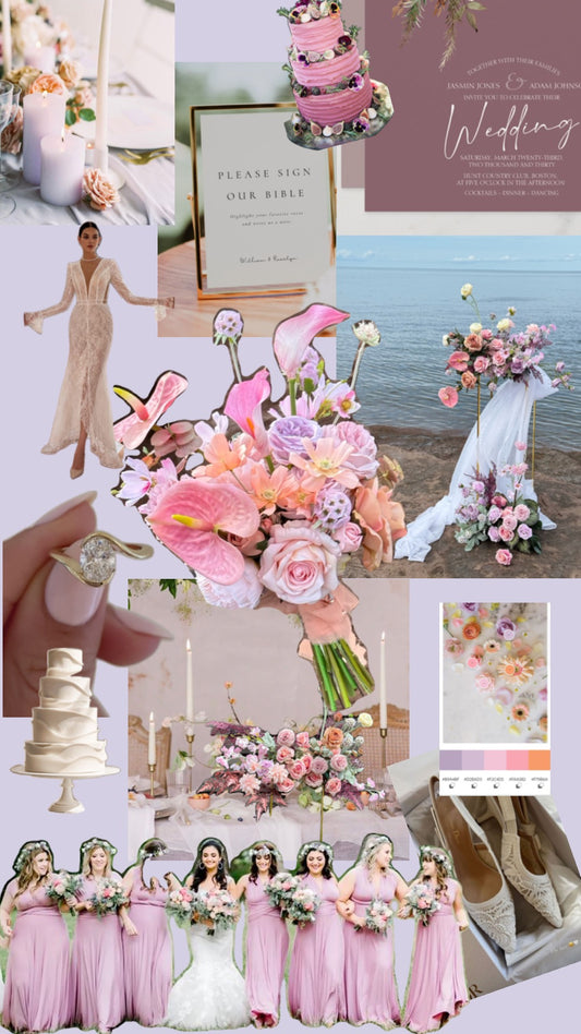 Rental - Pink/Purple Pastel Wedding Package